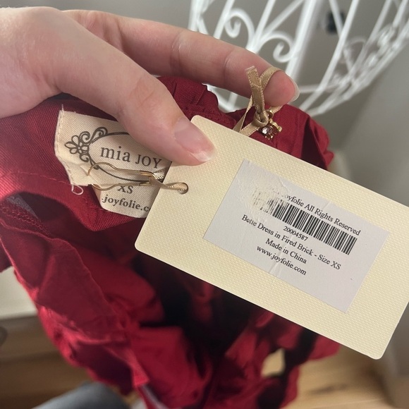 JOYFOLIE Mia Joy Bette Dress In Fired Brick Size XS NWT - Picture 5 of 6